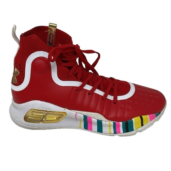 Under Armour Shoes Men’s 10 Steph Curry Chinese New Year Basketball High Tops - Picture 7 of 11
